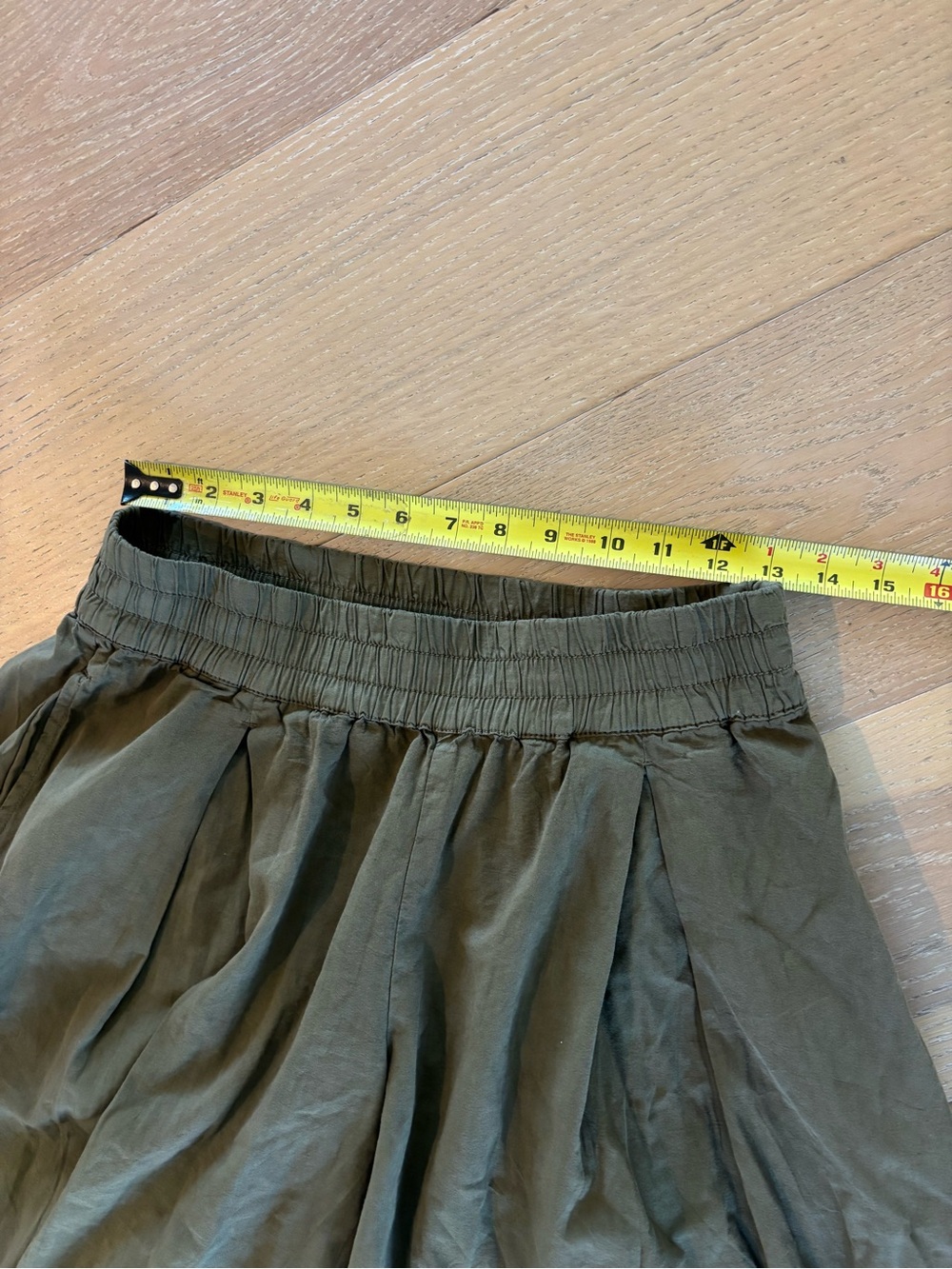 Free People Moonflower Pull On Balloon Pants XS Sage Dark Green Harem Wide Leg - Picture 10 of 12